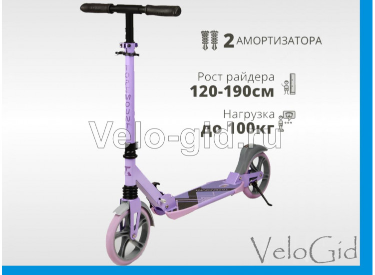 Самокат Topemount 210 Фиолетовый